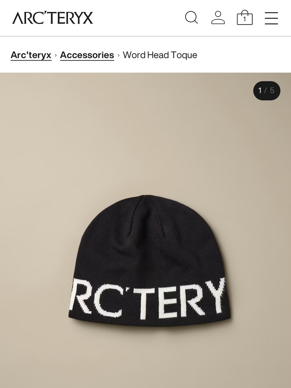 Arc'teryx WORD HEAD TOQUE NWT unisex